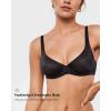 imageINLYRIC Womens Mesh Balconette Bra Sexy Demi Supportive Comfortable Seamless Underwire Unlined Sheer BrasBlack  Sheer