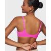 imageINLYRIC Womens Mesh Balconette Bra Sexy Demi Supportive Comfortable Seamless Underwire Unlined Sheer BrasBright Pink  Sheer