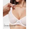 imageINLYRIC Womens Mesh Balconette Bra Sexy Demi Supportive Comfortable Seamless Underwire Unlined Sheer BrasCoconut White  Sheer