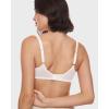 imageINLYRIC Womens Mesh Balconette Bra Sexy Demi Supportive Comfortable Seamless Underwire Unlined Sheer BrasCoconut White  Sheer
