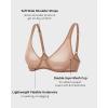 imageINLYRIC Womens Mesh Balconette Bra Sexy Demi Supportive Comfortable Seamless Underwire Unlined Sheer BrasGravel Beige  Sheer