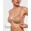 imageINLYRIC Womens Mesh Balconette Bra Sexy Demi Supportive Comfortable Seamless Underwire Unlined Sheer BrasGravel Beige  Sheer