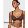 imageINLYRIC Womens Mesh Balconette Bra Sexy Demi Supportive Comfortable Seamless Underwire Unlined Sheer BrasHazelnut  Sheer