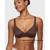 imageINLYRIC Womens Mesh Balconette Bra Sexy Demi Supportive Comfortable Seamless Underwire Unlined Sheer BrasHazelnut  Sheer