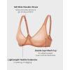 imageINLYRIC Womens Mesh Balconette Bra Sexy Demi Supportive Comfortable Seamless Underwire Unlined Sheer BrasSandstone Skin  Sheer