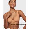 imageINLYRIC Womens Mesh Balconette Bra Sexy Demi Supportive Comfortable Seamless Underwire Unlined Sheer BrasSandstone Skin  Sheer