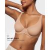 imageINLYRIC Womens Mesh Balconette Bra Sexy Demi Supportive Comfortable Seamless Underwire Unlined Sheer BrasWarm Beige  Sheer