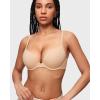imageINLYRIC Womens Push Up Bra Tshirt Demi Supportive Bras Underwire Plunge Padded Comfortable Inbarely Plus CollectionBeige