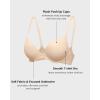 imageINLYRIC Womens Push Up Bra Tshirt Demi Supportive Bras Underwire Plunge Padded Comfortable Inbarely Plus CollectionBeige
