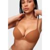 imageINLYRIC Womens Push Up Bra Tshirt Demi Supportive Bras Underwire Plunge Padded Comfortable Inbarely Plus CollectionBronze Beige