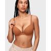 imageINLYRIC Womens Push Up Bra Tshirt Demi Supportive Bras Underwire Plunge Padded Comfortable Inbarely Plus CollectionBronze Beige
