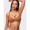 imageINLYRIC Womens Push Up Bra Tshirt Demi Supportive Bras Underwire Plunge Padded Comfortable Inbarely Plus CollectionBronze Beige