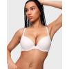 imageINLYRIC Womens Push Up Bra Tshirt Demi Supportive Bras Underwire Plunge Padded Comfortable Inbarely Plus CollectionCoconut White