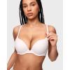 imageINLYRIC Womens Push Up Bra Tshirt Demi Supportive Bras Underwire Plunge Padded Comfortable Inbarely Plus CollectionCoconut White