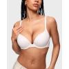 imageINLYRIC Womens Push Up Bra Tshirt Demi Supportive Bras Underwire Plunge Padded Comfortable Inbarely Plus CollectionCoconut White