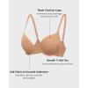 imageINLYRIC Womens Push Up Bra Tshirt Demi Supportive Bras Underwire Plunge Padded Comfortable Inbarely Plus CollectionPeach Taupe