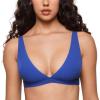 imageINLYRIC Womens Inbarely Soft Plunge Bralette  Deep V Unlined Triangle No Padding No Underwire Sexy Comfort Sleep BraAzure Blue