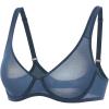 imageINLYRIC Womens Mesh Balconette Bra Sexy Demi Supportive Comfortable Seamless Underwire Unlined Sheer BrasSargasso  Sheer