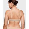 imageINLYRIC Womens Cosnufy Sheer Bralette  Cami Mesh Unlined No Padding See Through Wirefree Bralettes PulloverBeige