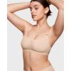 imageINLYRIC Womens Cosnufy Sheer Bralette  Cami Mesh Unlined No Padding See Through Wirefree Bralettes PulloverBeige