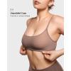 imageINLYRIC Womens Cosnufy Sheer Bralette  Cami Mesh Unlined No Padding See Through Wirefree Bralettes PulloverBrown Purple