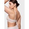 imageINLYRIC Womens Cosnufy Sheer Bralette  Cami Mesh Unlined No Padding See Through Wirefree Bralettes PulloverCoconut White