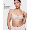 imageINLYRIC Womens Cosnufy Sheer Bralette  Cami Mesh Unlined No Padding See Through Wirefree Bralettes PulloverCoconut White
