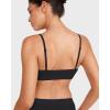 imageINLYRIC Womens Cotton Bralette  Wireless Unlined Sleep Comfortable Seamless Cami BraBlack
