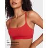 imageINLYRIC Womens Cotton Bralette  Wireless Unlined Sleep Comfortable Seamless Cami BraDeep Red