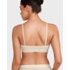imageINLYRIC Womens Cotton Bralette  Wireless Unlined Sleep Comfortable Seamless Cami BraMilky White