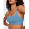 imageINLYRIC Womens Cotton Bralette  Wireless Unlined Sleep Comfortable Seamless Cami BraUniverse Blue