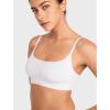 imageINLYRIC Womens Cotton Bralette  Wireless Unlined Sleep Comfortable Seamless Cami BraWhite