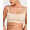 imageINLYRIC Womens Cotton Bralette  Wireless Unlined Sleep Comfortable Seamless Cami BraWhite Opal