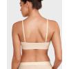 imageINLYRIC Womens Cotton Bralette  Wireless Unlined Sleep Comfortable Seamless Cami BraWhite Opal