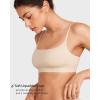 imageINLYRIC Womens Cotton Bralette  Wireless Unlined Sleep Comfortable Seamless Cami BraWhite Opal