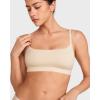 imageINLYRIC Womens Cotton Bralette  Wireless Unlined Sleep Comfortable Seamless Cami BraWhite Opal