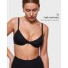 imageINLYRIC Womens Inbarely Plus Balconette Bra  Lightly Padded Underwire Sexy Tshirt Demi Bras SupportiveBlack