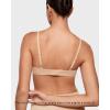 imageINLYRIC Womens Inbarely Plus Demi Bra  Balconette Unlined Underwire Plunge Bras No Padding ComfortableBeige  Go Up a Cup Size