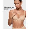 imageINLYRIC Womens Inbarely Plus Demi Bra  Balconette Unlined Underwire Plunge Bras No Padding ComfortableBeige  Go Up a Cup Size