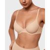 imageINLYRIC Womens Inbarely Plus Demi Bra  Balconette Unlined Underwire Plunge Bras No Padding ComfortableBeige  Go Up a Cup Size
