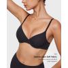 imageINLYRIC Womens Inbarely Plus Demi Bra  Balconette Unlined Underwire Plunge Bras No Padding ComfortableBlack  Go Up a Cup Size