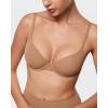 imageINLYRIC Womens Inbarely Plus Demi Bra  Balconette Unlined Underwire Plunge Bras No Padding ComfortableGravel Beige  Go Up a Cup Size