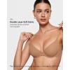 imageINLYRIC Womens Inbarely Plus Demi Bra  Balconette Unlined Underwire Plunge Bras No Padding ComfortableGravel Beige  Go Up a Cup Size