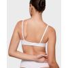 imageINLYRIC Womens Inbarely Plus Demi Bra  Balconette Unlined Underwire Plunge Bras No Padding ComfortableWhite  Go Up a Cup Size