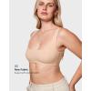 imageINLYRIC Womens Inbarely Soft Bralettes Scoop Neck Seamless Unlined Comfortable Double Layer BraletteBeige