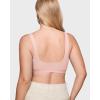 imageINLYRIC Womens Inbarely Soft Bralettes Scoop Neck Seamless Unlined Comfortable Double Layer BraletteBlush Pink