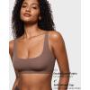 imageINLYRIC Womens Inbarely Soft Bralettes Scoop Neck Seamless Unlined Comfortable Double Layer BraletteBrown Purple