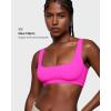 imageINLYRIC Womens Inbarely Soft Bralettes Scoop Neck Seamless Unlined Comfortable Double Layer BraletteGlitter Rose
