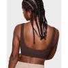 imageINLYRIC Womens Inbarely Soft Bralettes Scoop Neck Seamless Unlined Comfortable Double Layer BraletteHazelnut