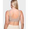imageINLYRIC Womens Inbarely Soft Bralettes Scoop Neck Seamless Unlined Comfortable Double Layer BraletteRose Gray